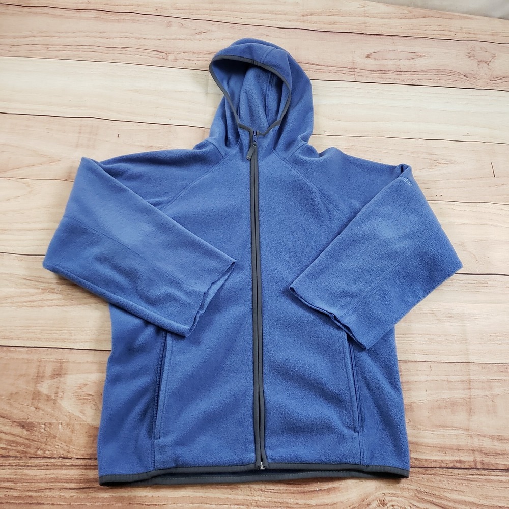 VINTAGE Columbia Sweater Youth 18/20 Blue Gray Full Zip Outdoor Fleece‎ Boys *